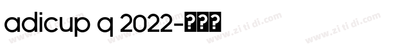 AdiCup Q 2022字体转换